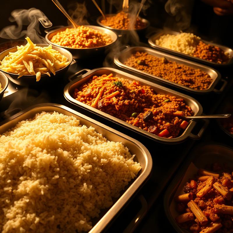 Buffet de pratos quentes